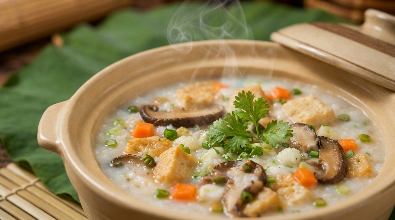 Tô cháo thuần chay thanh tịnh, bổ dưỡng tại Cơm Niêu Chú Chen